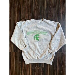 Vintage Michigan State Sweatshirt Youth Size Medium 10-12 College Wear USA 90s